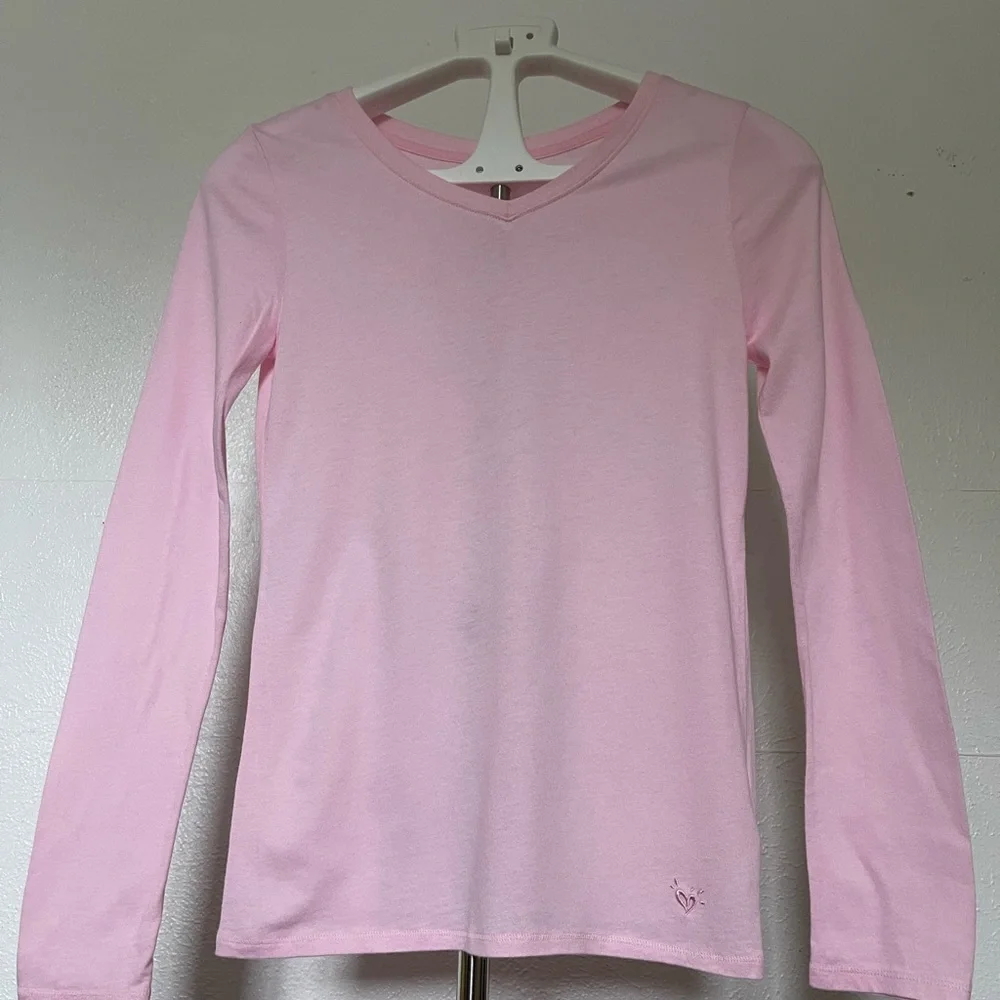 Justice long sleeve V neck shirt for girls size 14